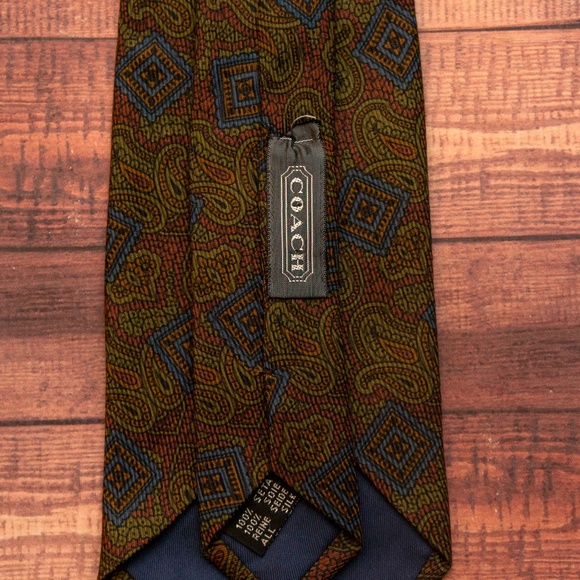 Coach Other - Coach Paisley Tie (olive/burgundy/blue)